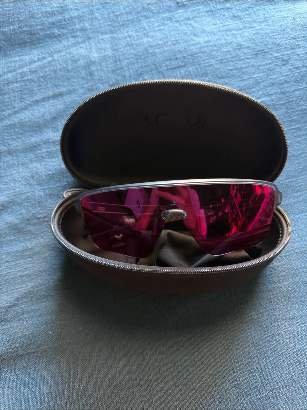 Oakley Corridor Shield Sports Sunglasses with Magenta Lenses